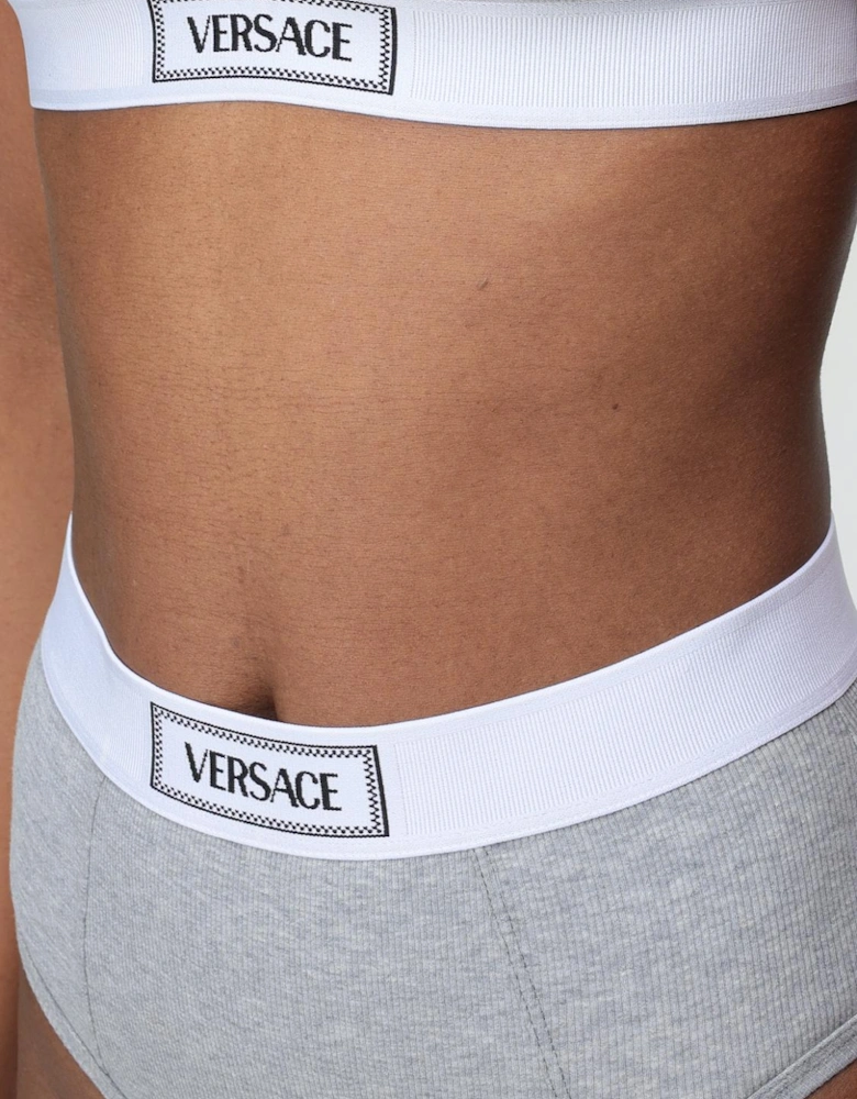 High Waist Ribbed Cotton Briefs