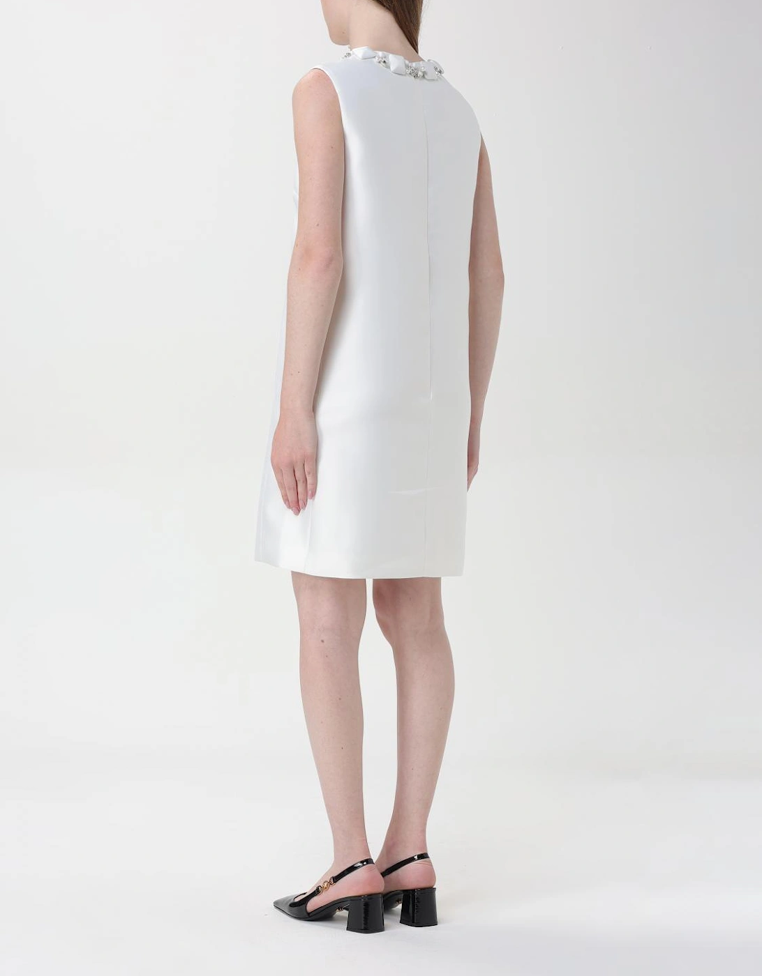 Embellished Neckline ALine Dress