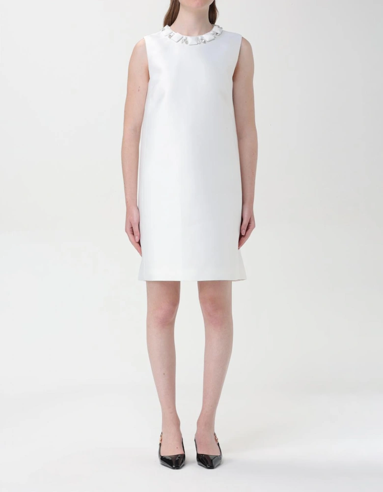 Embellished Neckline ALine Dress