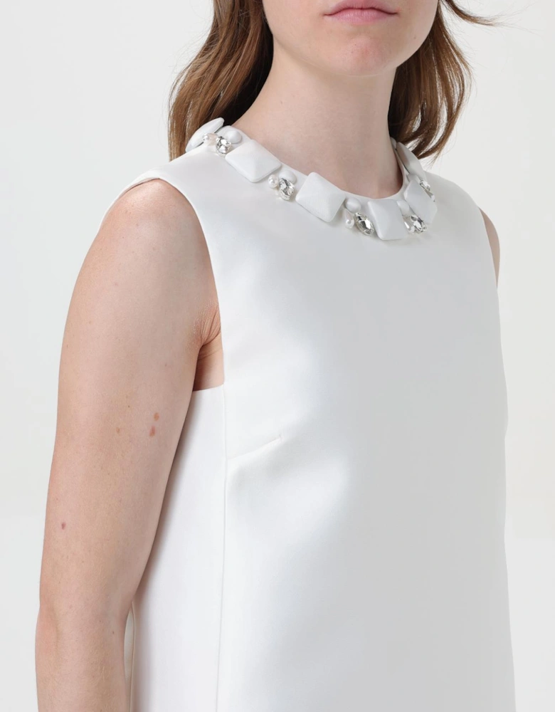 Embellished Neckline ALine Dress