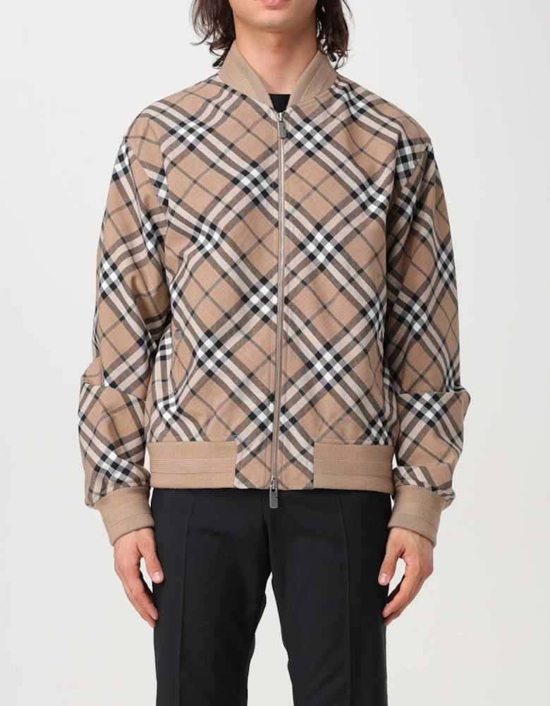 Check Plaid Bomber Jacket