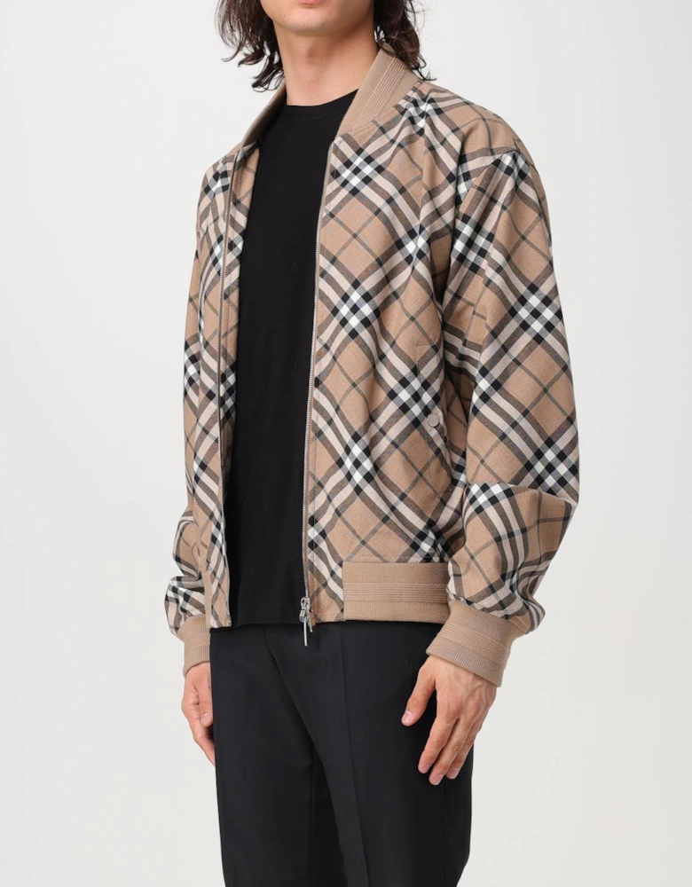 Check Plaid Bomber Jacket