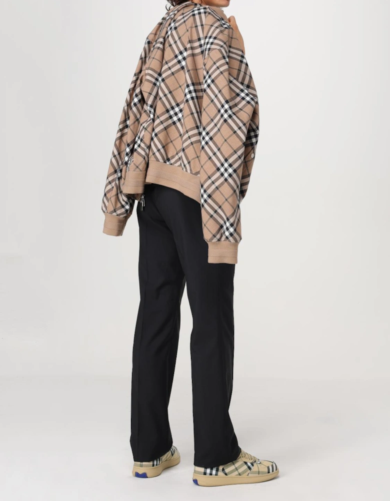 Check Plaid Bomber Jacket