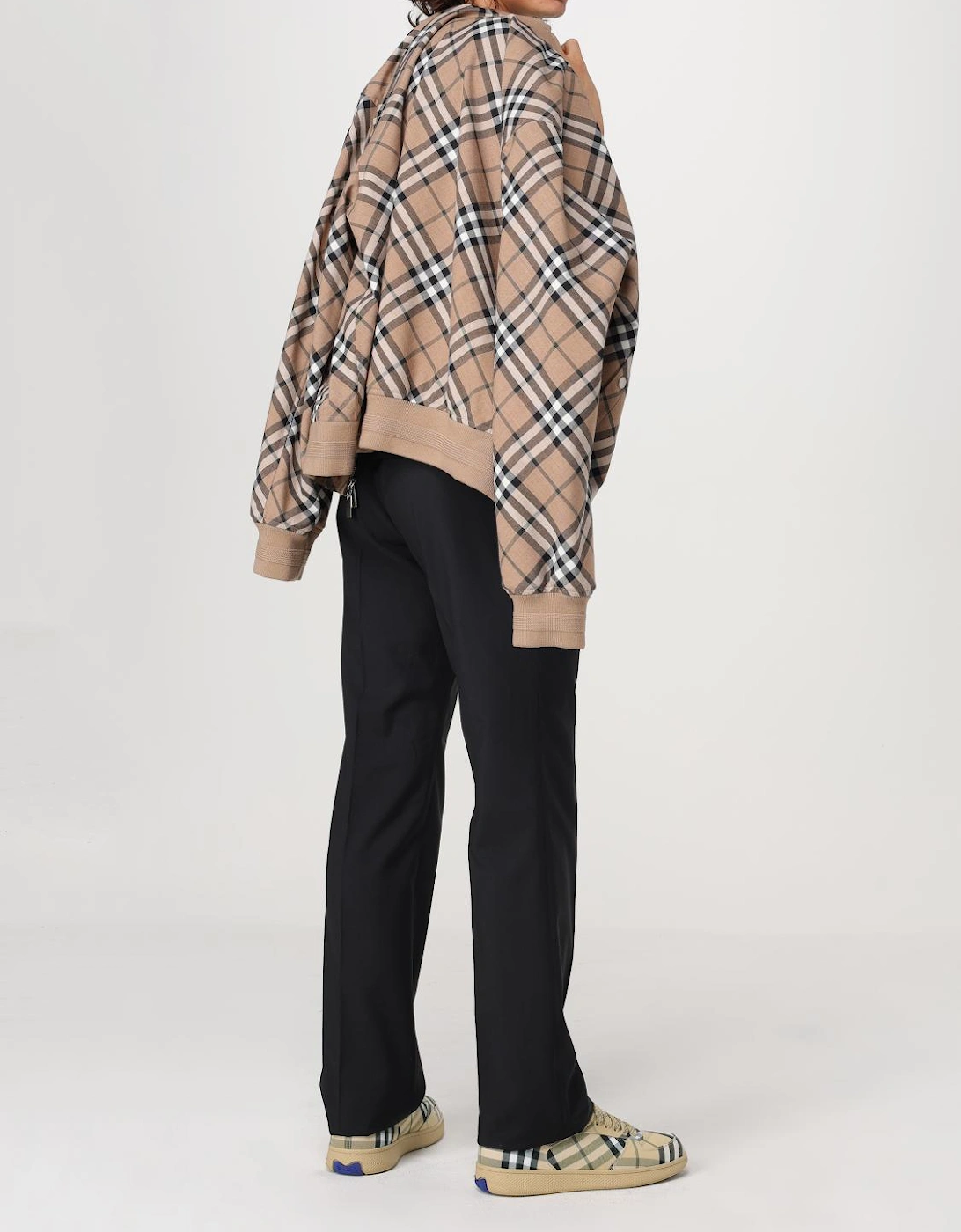 Check Plaid Bomber Jacket