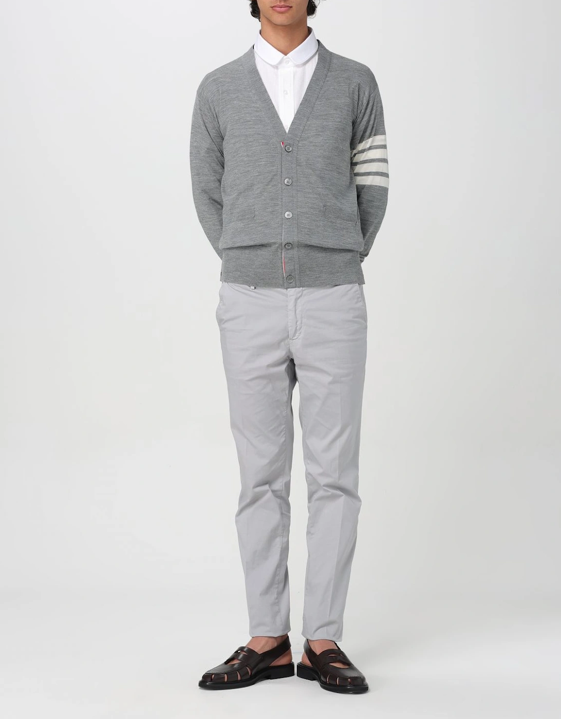 Four Stripe Cardigan Sweater