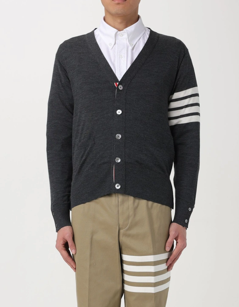 Four Stripe Sleeve Cardigan