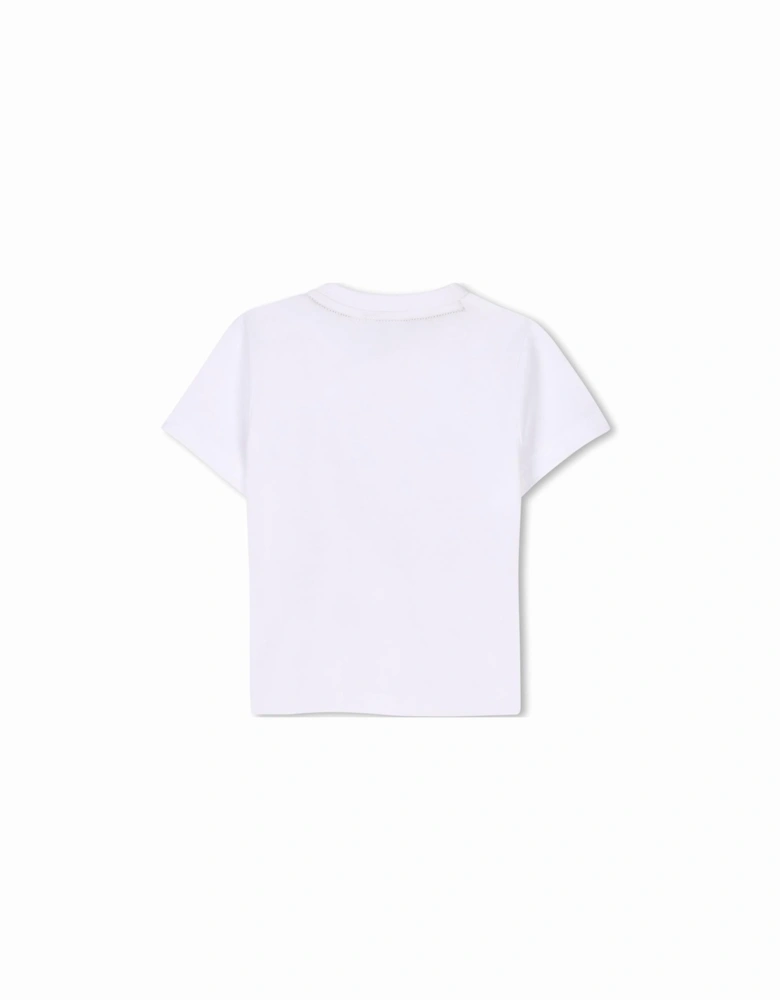 BOSS BOY BABY/TODDLER WHITE T SHIRT J52113