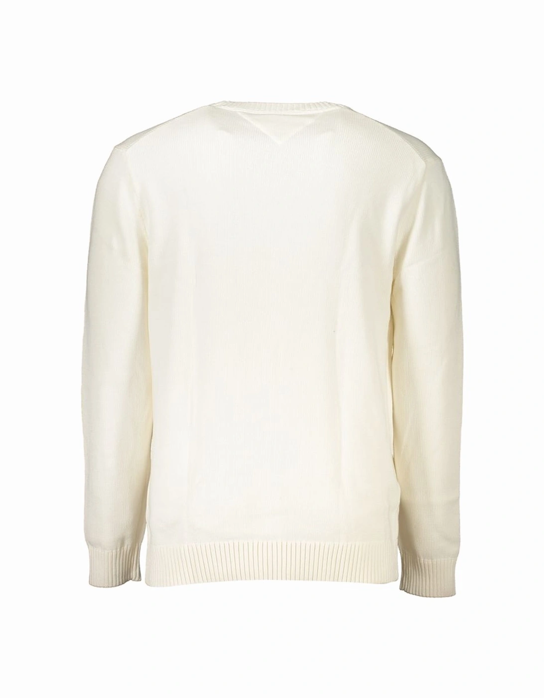 Organic Cotton Crew Neck Sweater with Embroidered Logo