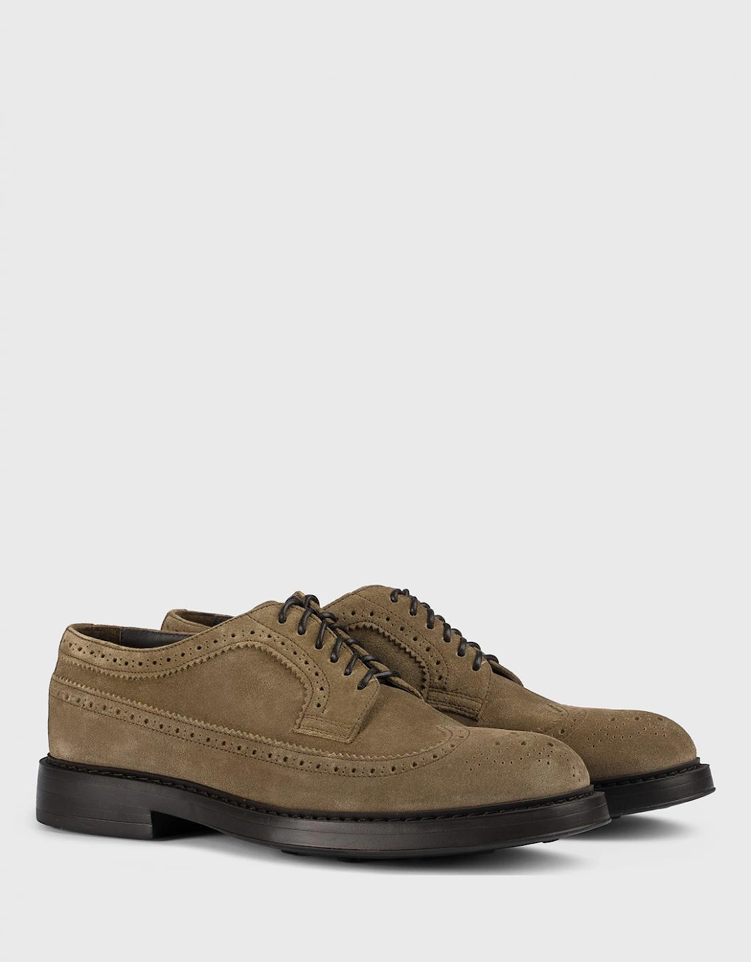 Classic Brogue Oxford Suede Leather