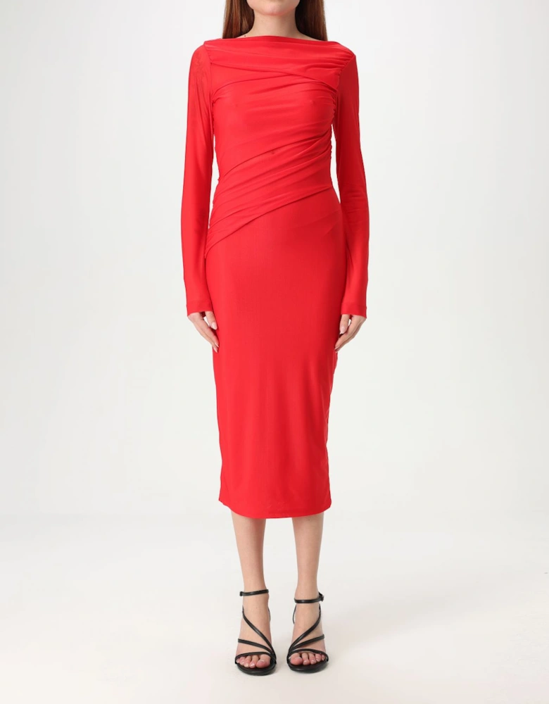 Draped Midi Dress