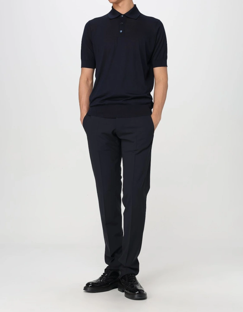 Cashmere Polo Shirt Short Sleeve
