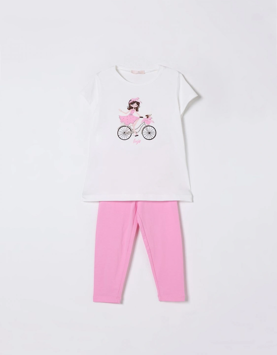 Girl Bicycle Print Outfit