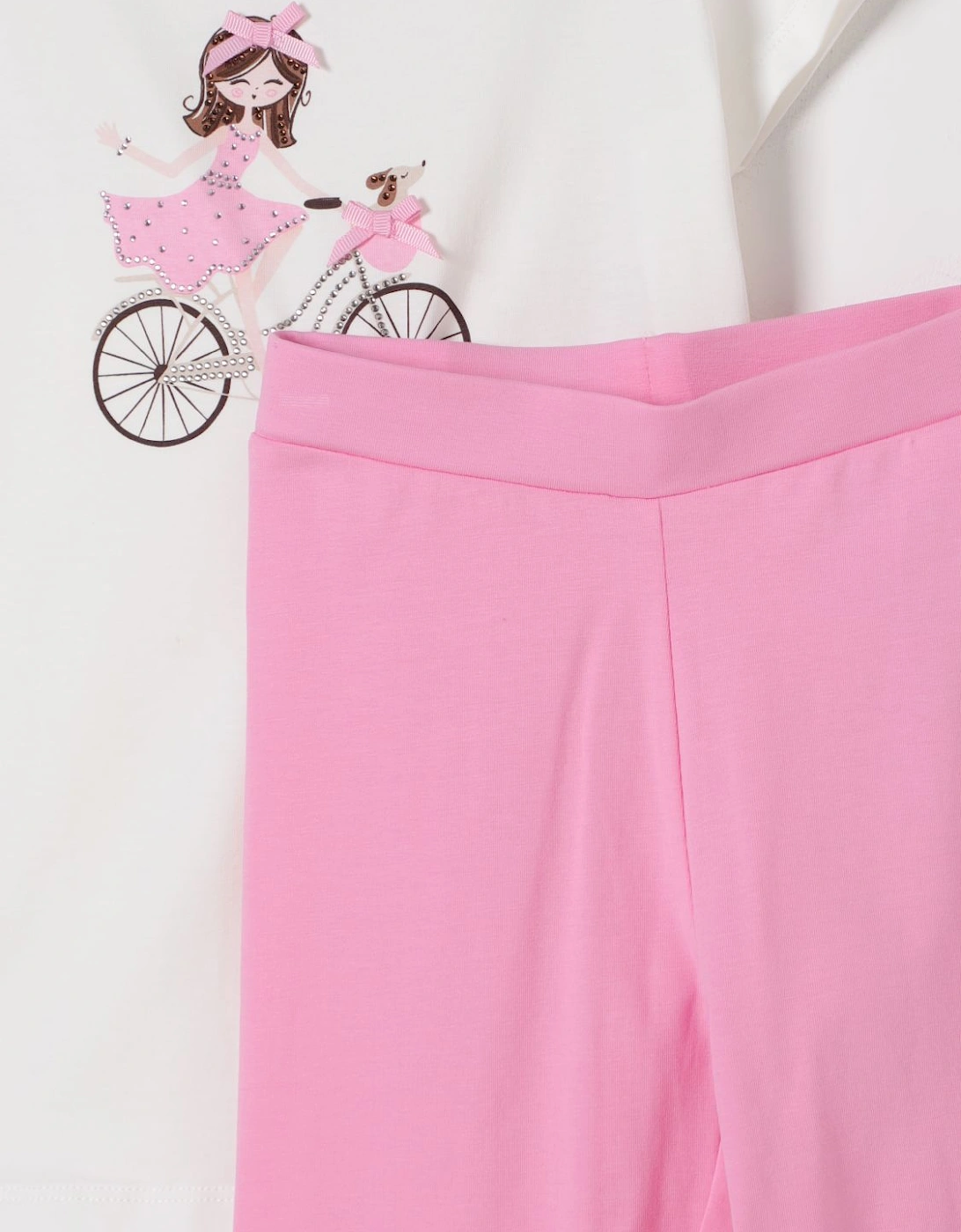 Girl Bicycle Print Outfit