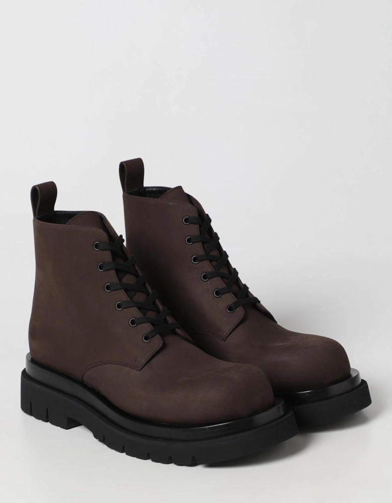 Laceup Ankle Boots Leather