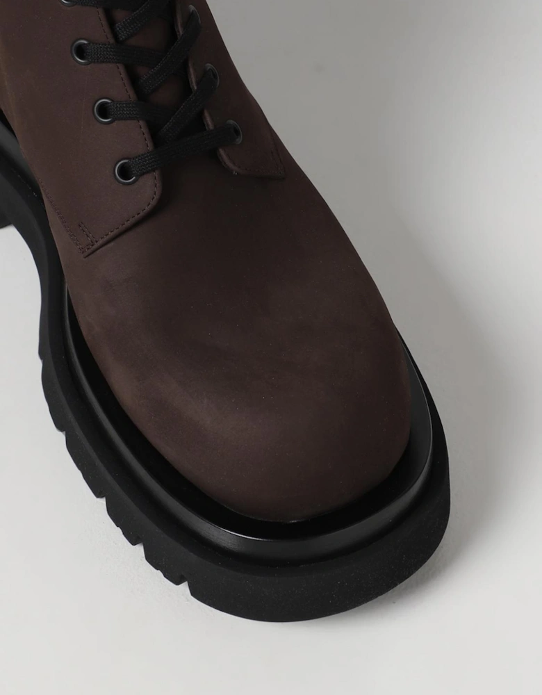Laceup Ankle Boots Leather