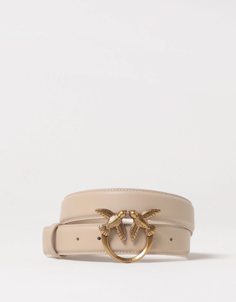 Love Birds Leather Belt Buckle