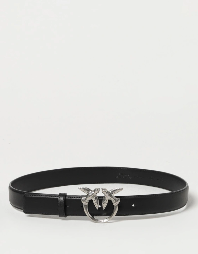 Love Birds Leather Belt Buckle