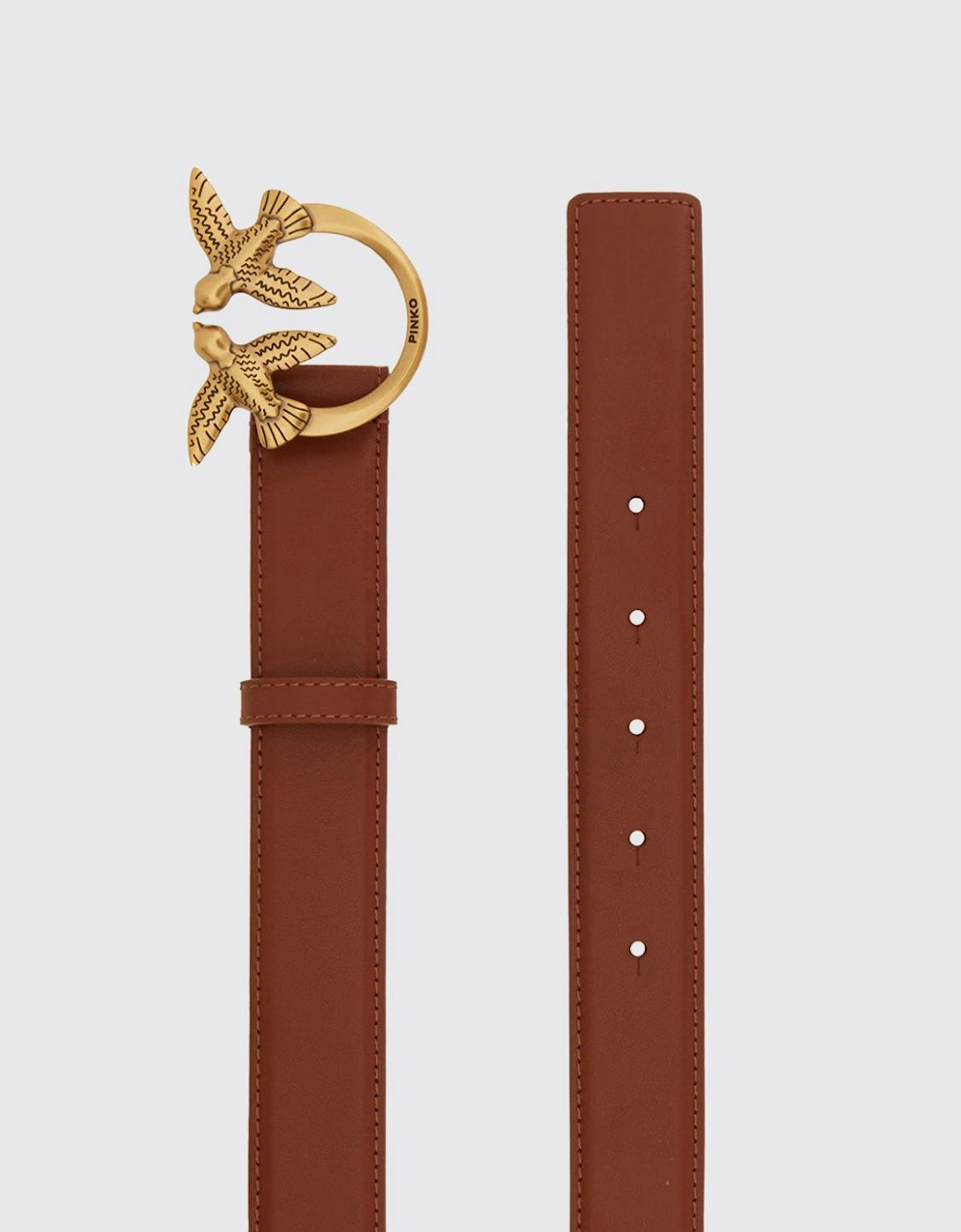 Love Birds Leather Belt Buckle
