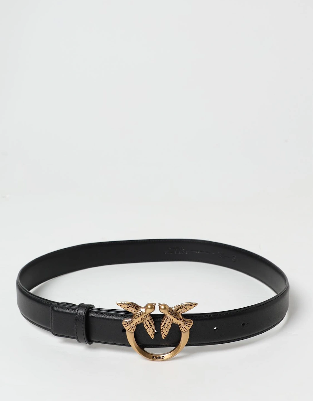 Love Birds Leather Belt Buckle