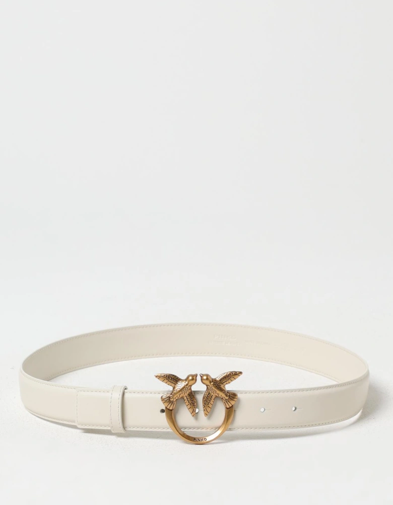 Love Birds Leather Belt Buckle