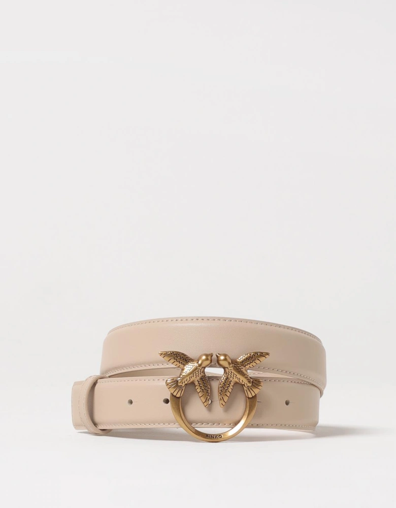 Love Birds Leather Belt Buckle