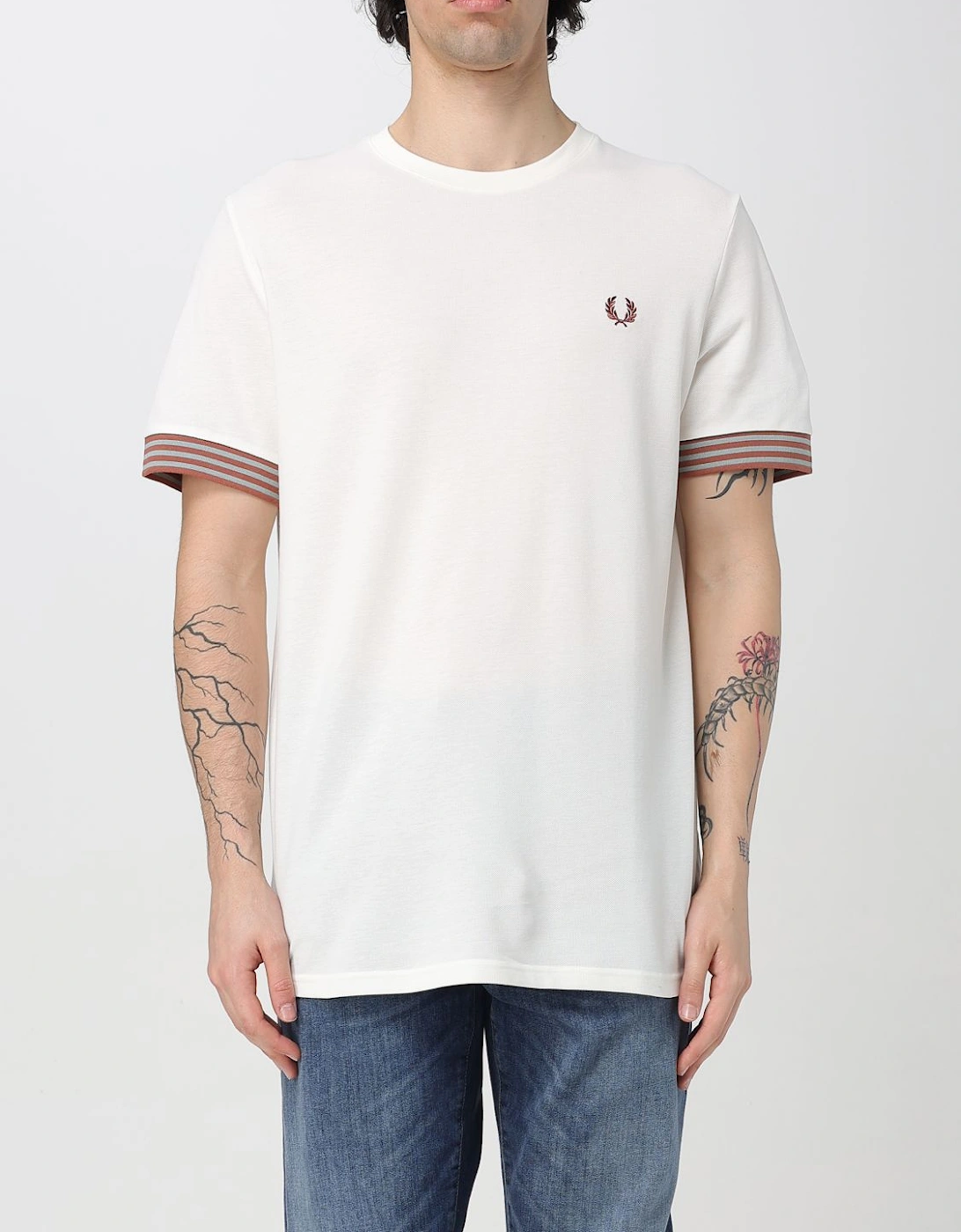 Classic Crew Neck T-Shirt with Embroidered Logo