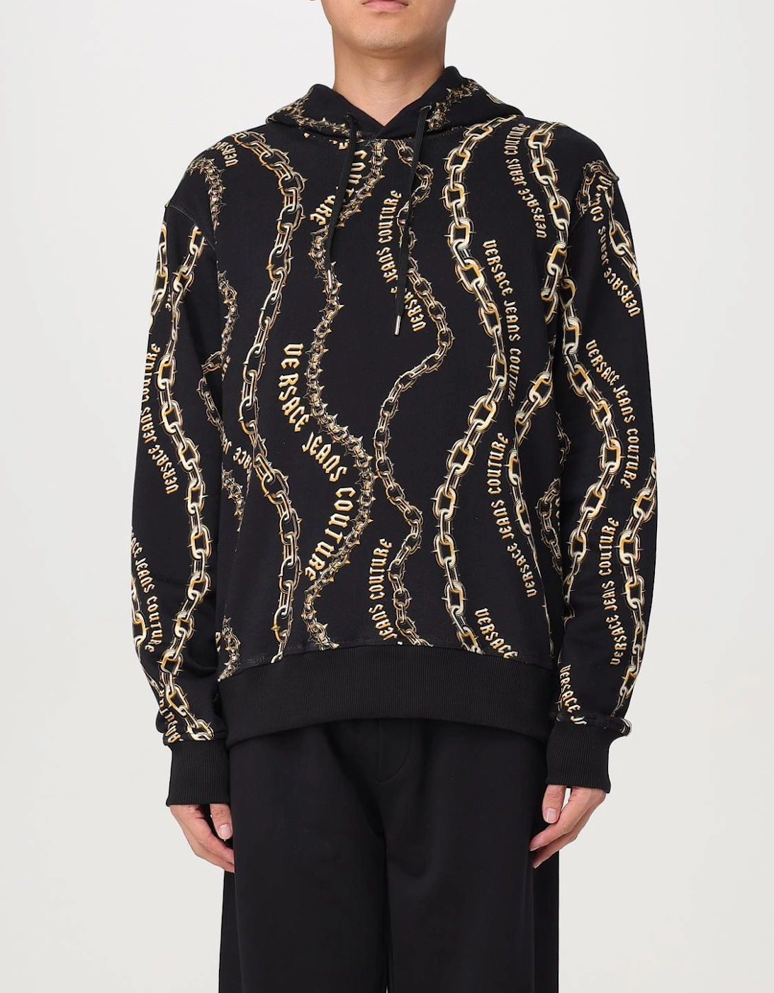 Chain Print Hoodie Sweatshirt, 4 of 3