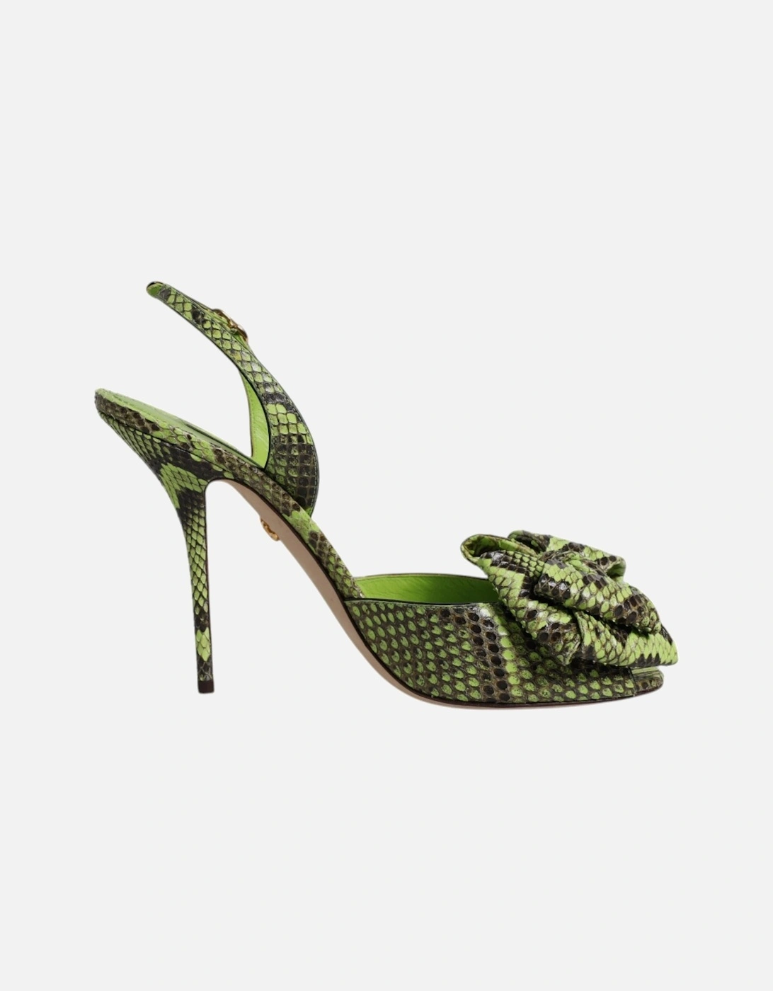 Animal Print High Heel Sandals Women - Green, 7 of 6