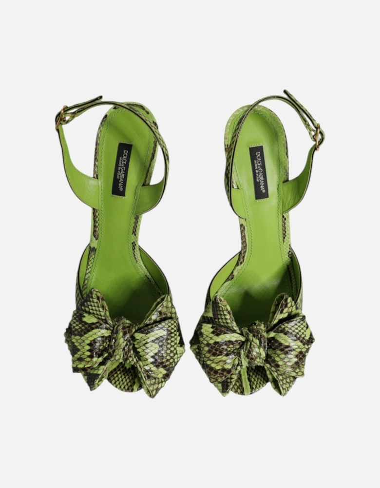 Animal Print High Heel Sandals Women - Green