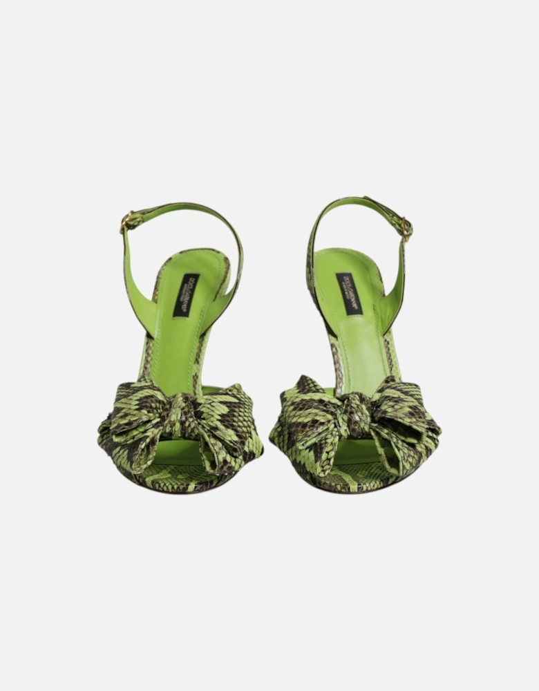 Animal Print High Heel Sandals Women - Green