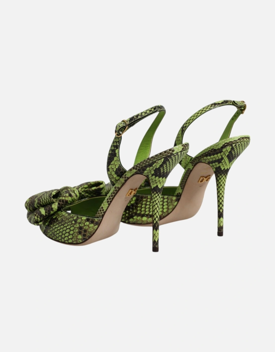 Animal Print High Heel Sandals Women - Green