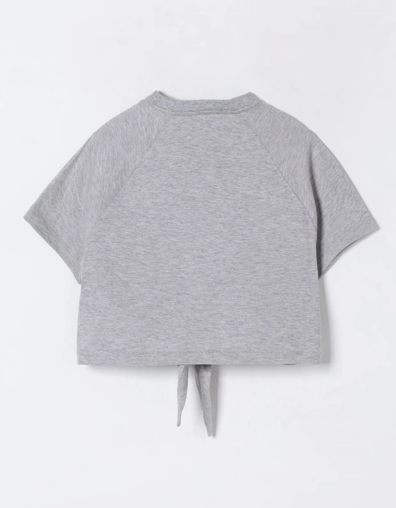 Knotted Front Graphic Tee
