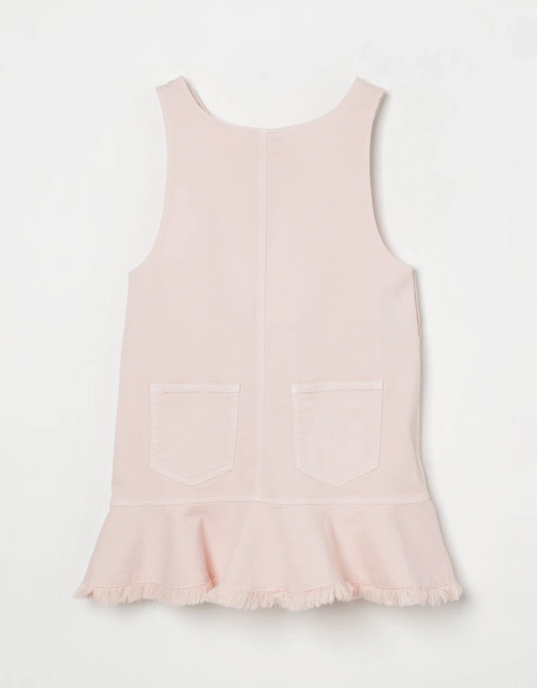 Denim Dress Ruffled Hem