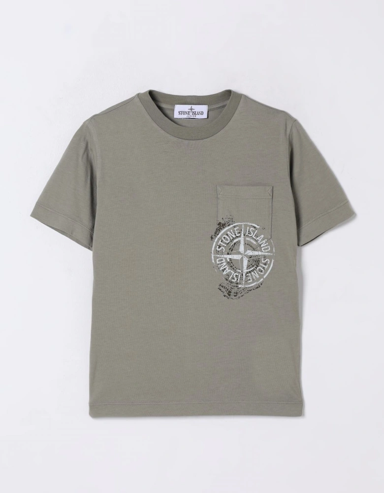 Junior Pocket Tee Distressed Logo