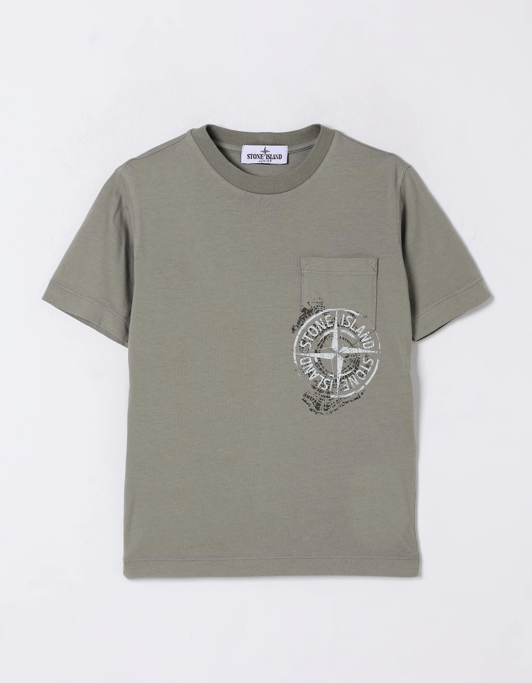 Junior Pocket Tee Distressed Logo