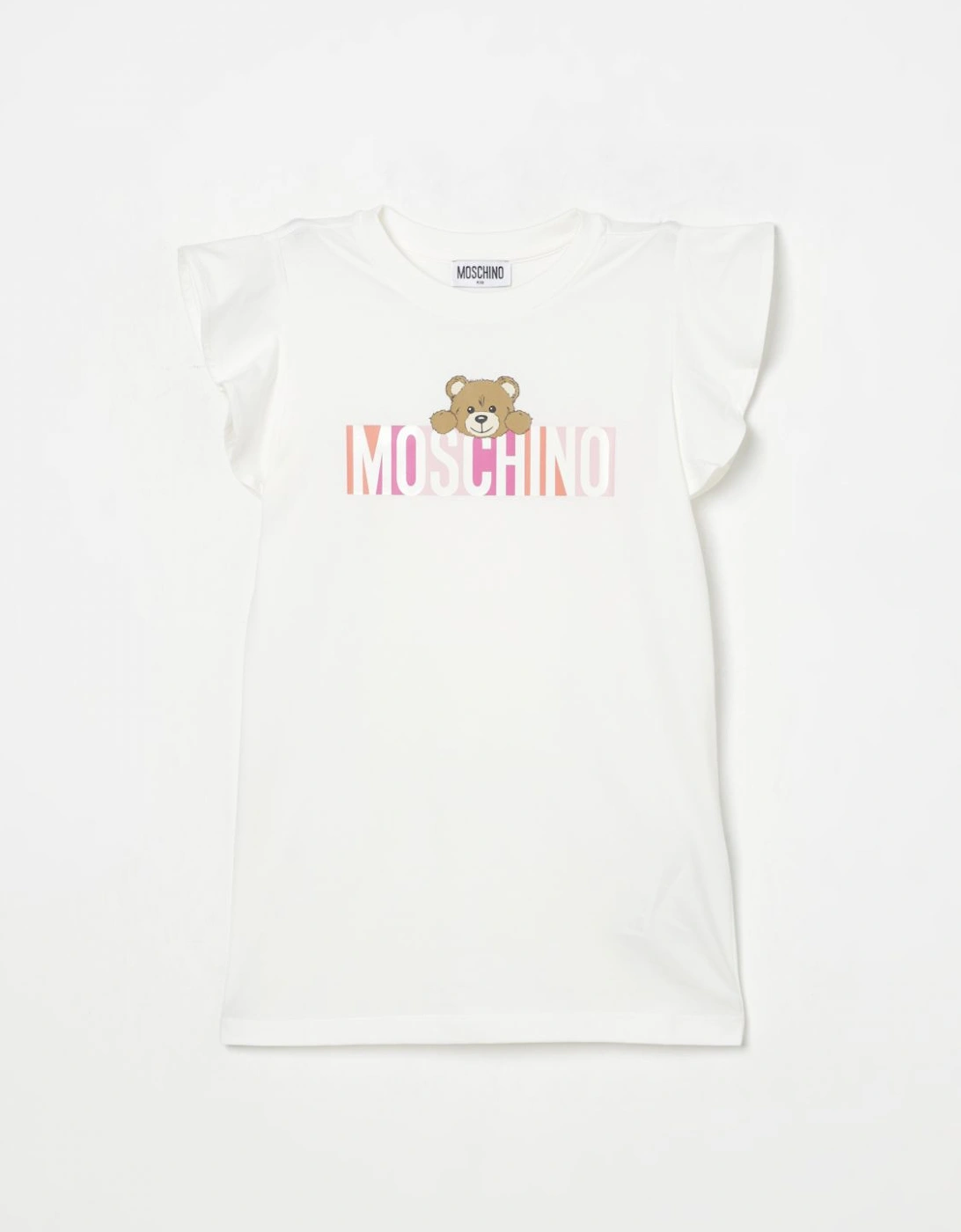 Girls Short Sleeve Teddy Graphic Dress