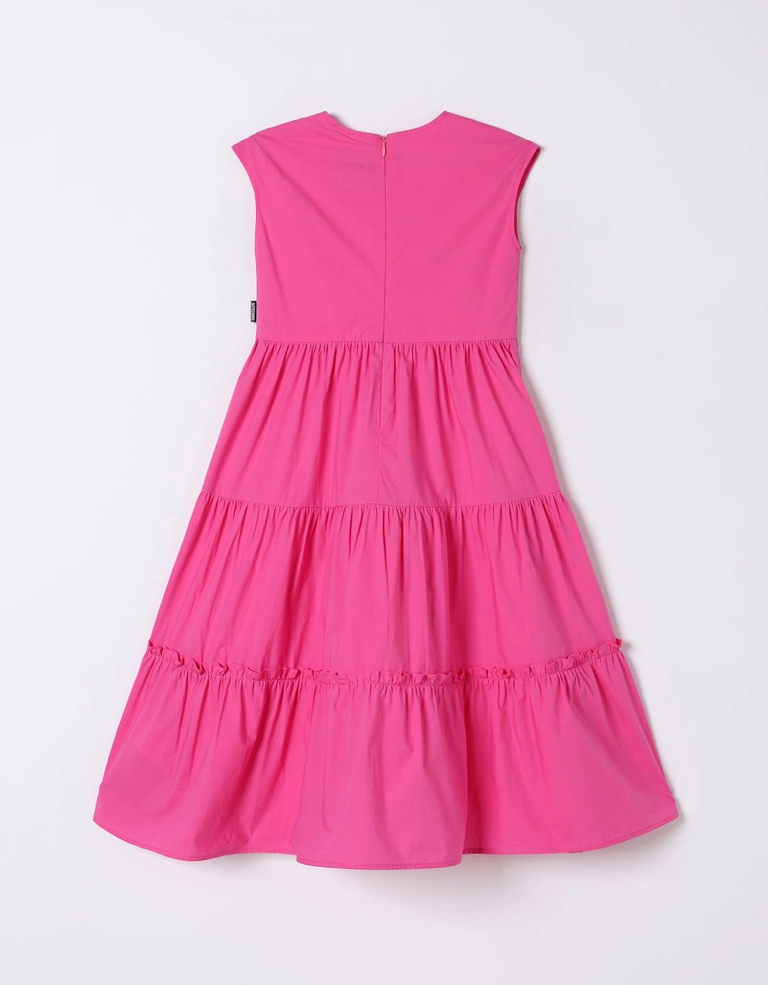 Tiered Cotton Dress Teddy Bear