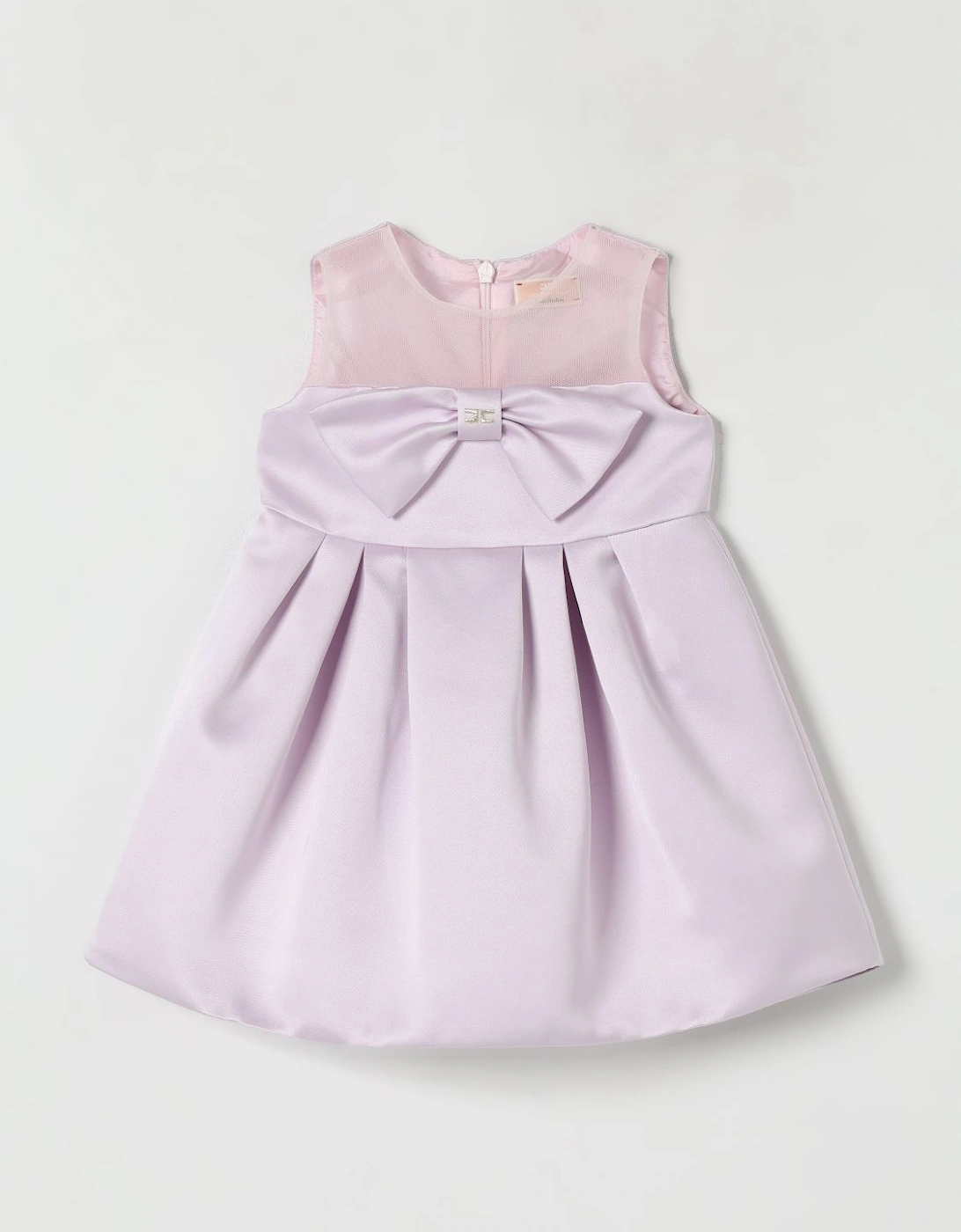 Girls Satin Bow Dress
