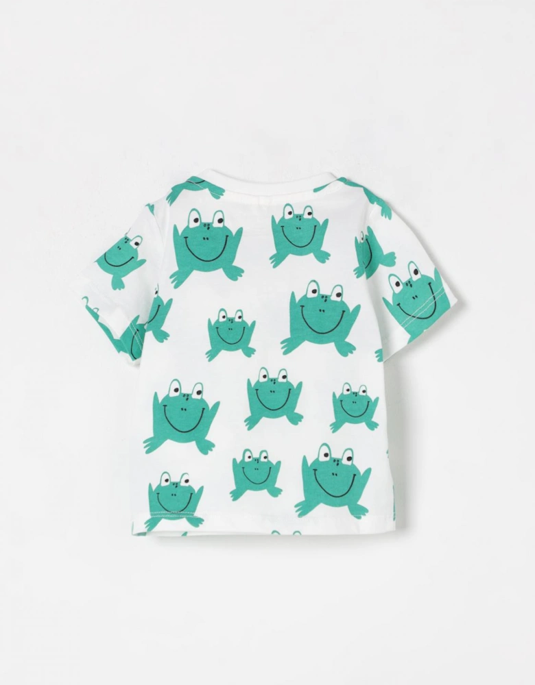 Frog Print Short Sleeve Tee
