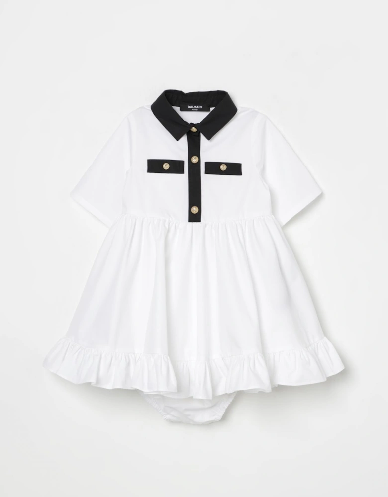 Infant Dress with Ruffled Hem