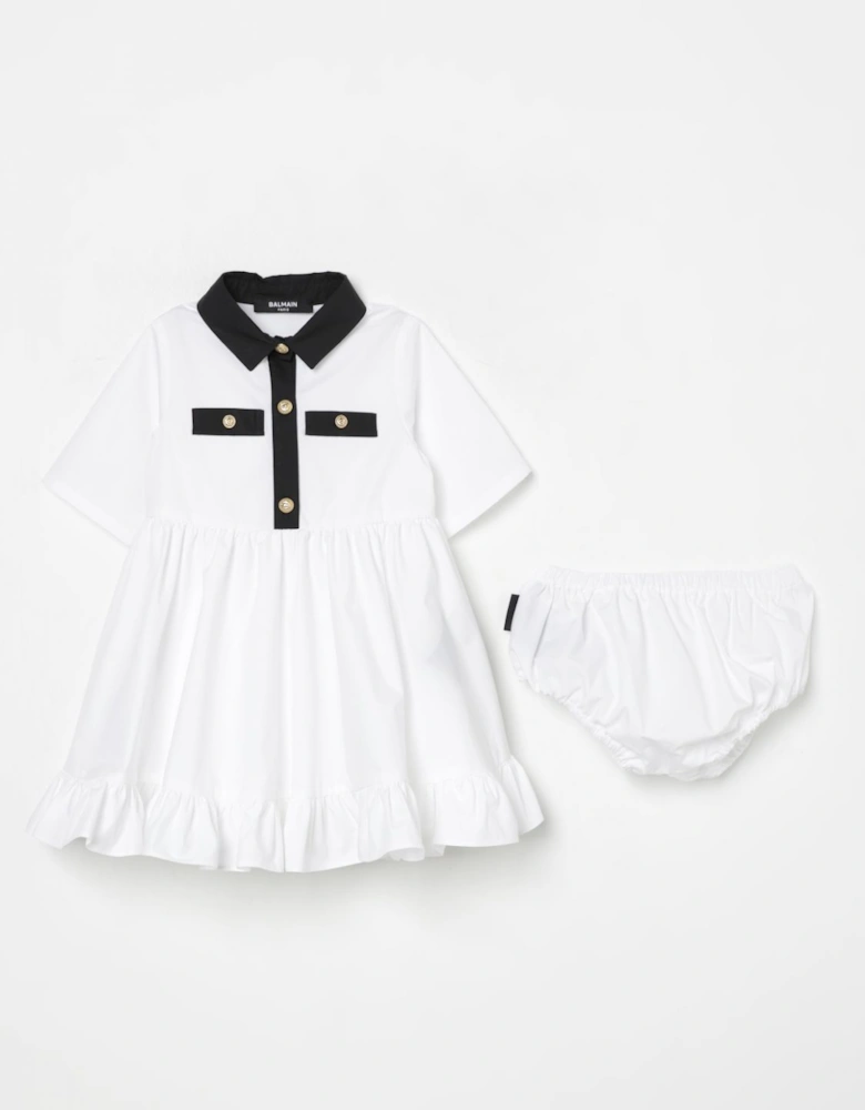 Infant Dress with Ruffled Hem