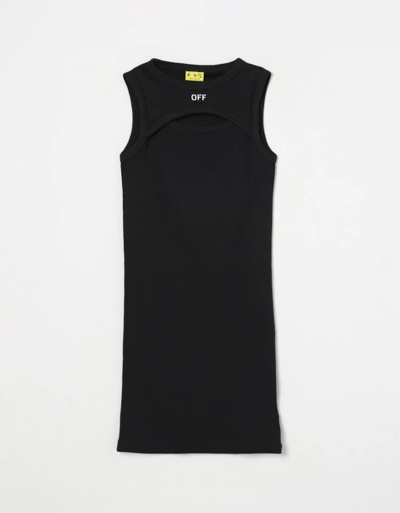 Cutout Mini Dress Ribbed Knit