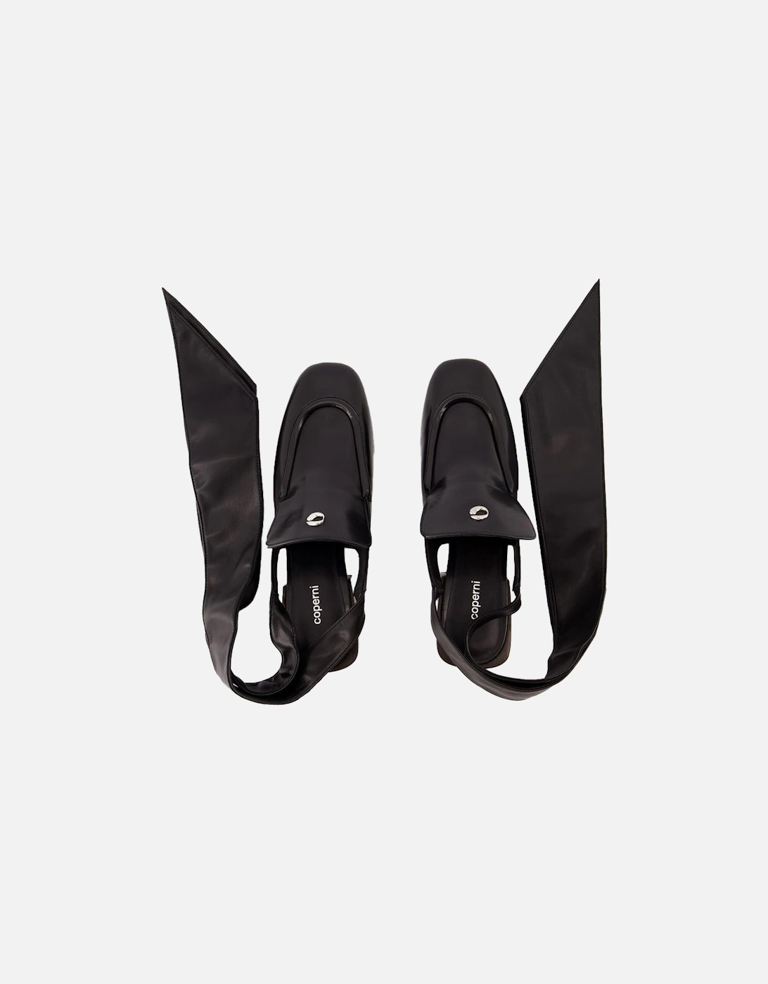 Leather Block Heel Slingback