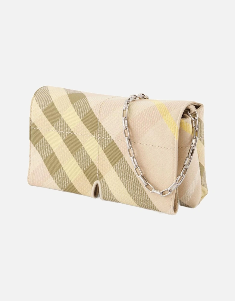 Check Pattern Eyeglass Case Chain Strap