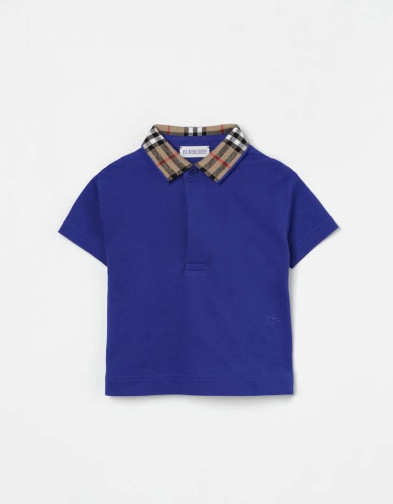 Kids Polo Shirt Check Collar