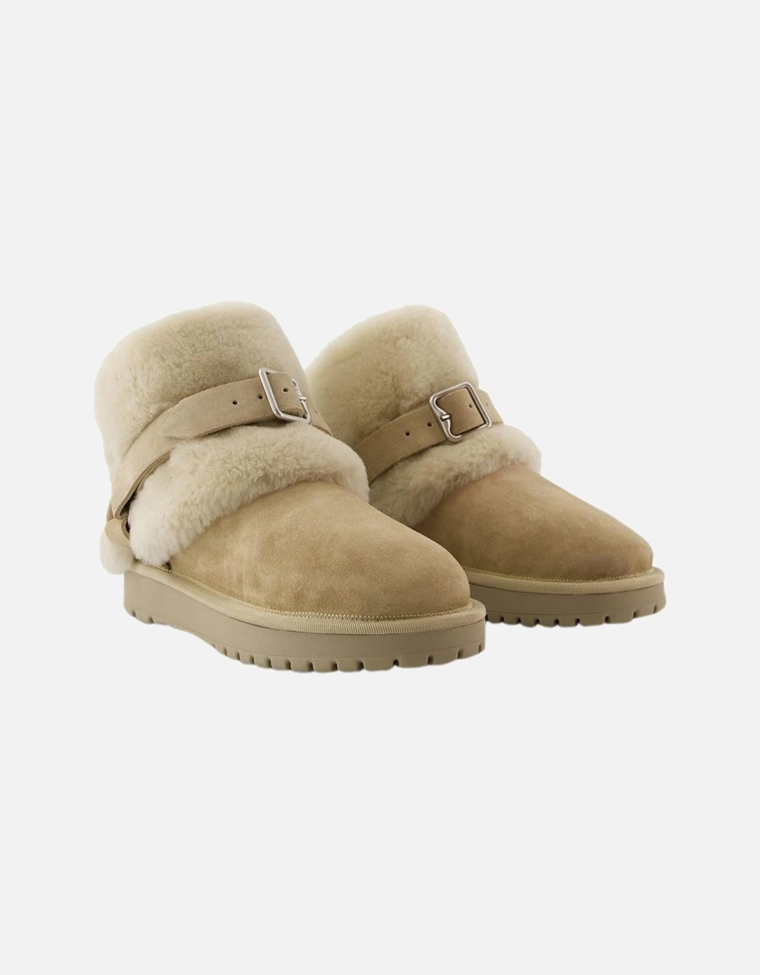 Neumel Buckle Shearling Boots