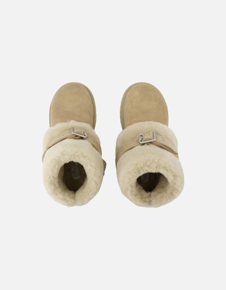 Neumel Buckle Shearling Boots