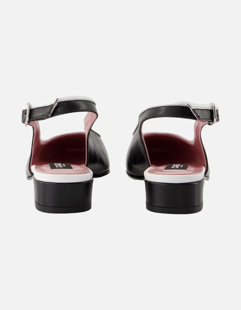 Leather Slingback Heels