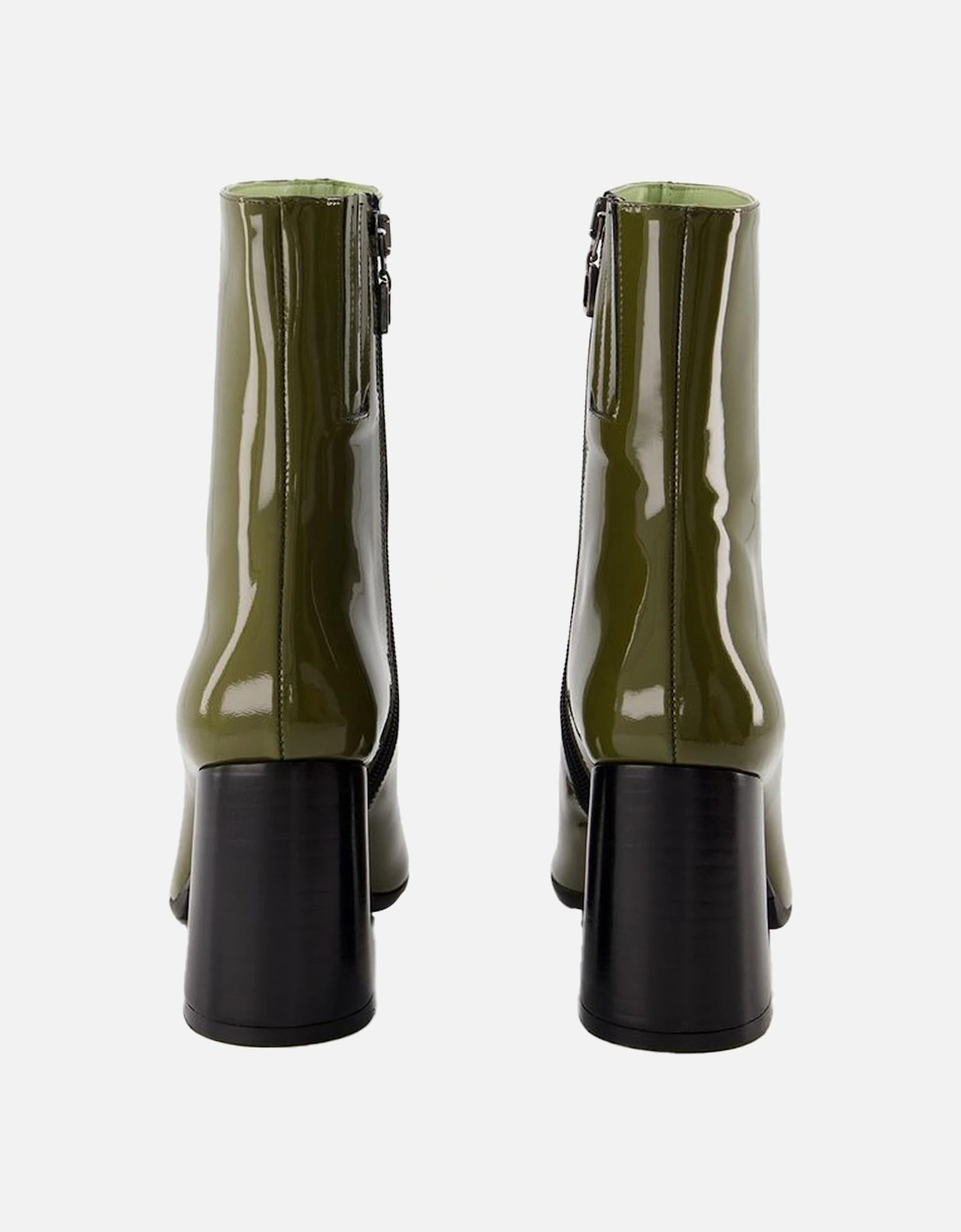 Patent Leather Ankle Boots