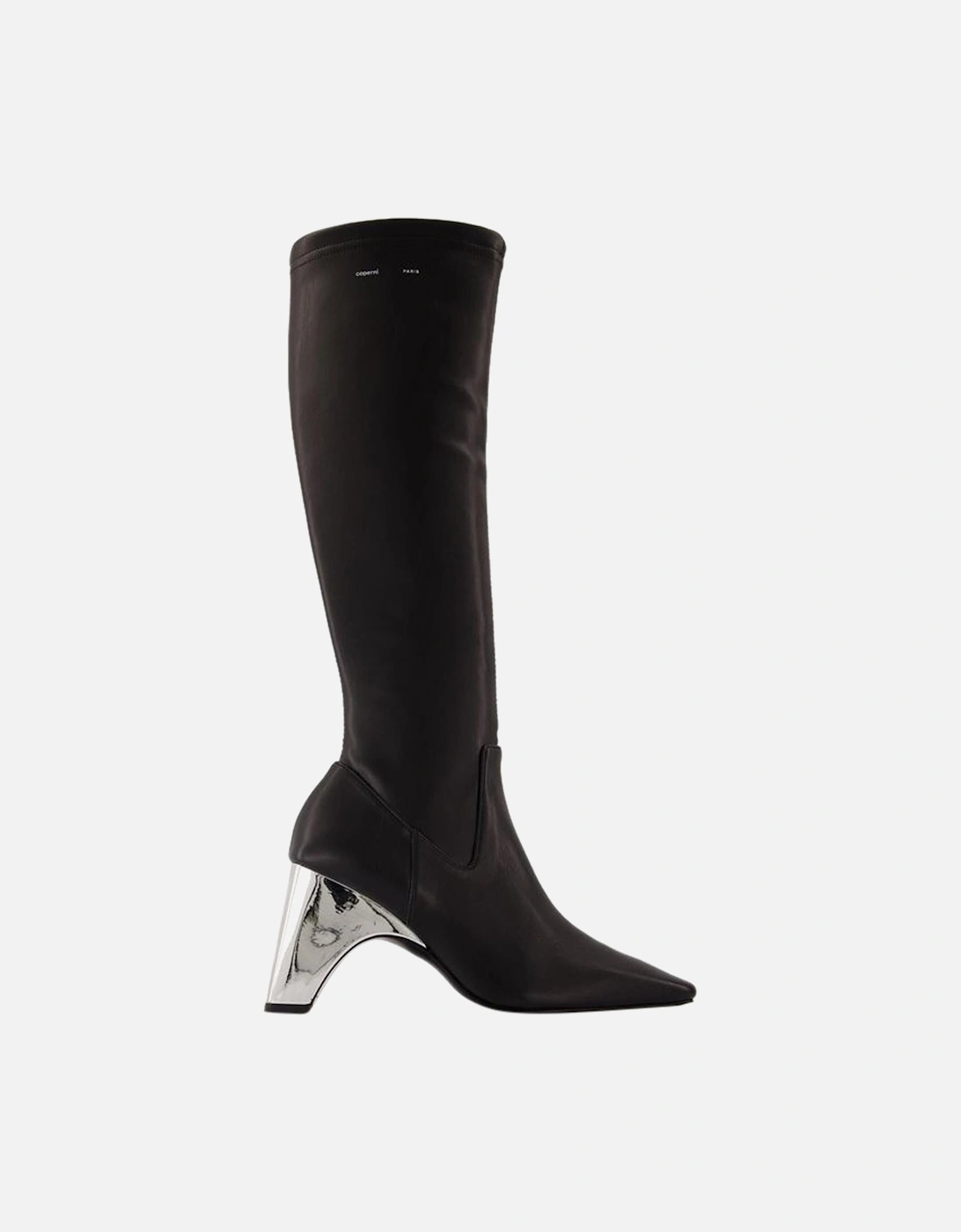 Metal Heel Knee High Boots, 4 of 3